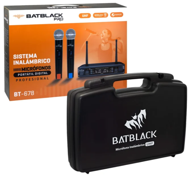 Microfono Inalambrico BatBlack BT-678